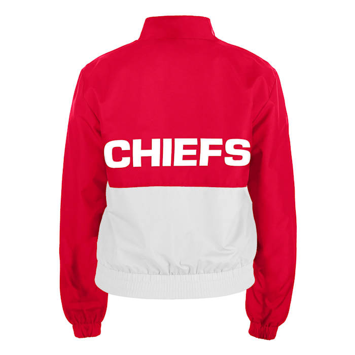 Kansas City Chiefs New Era Women's Color Block Full-Zip Windbreaker Jacket - $89.00